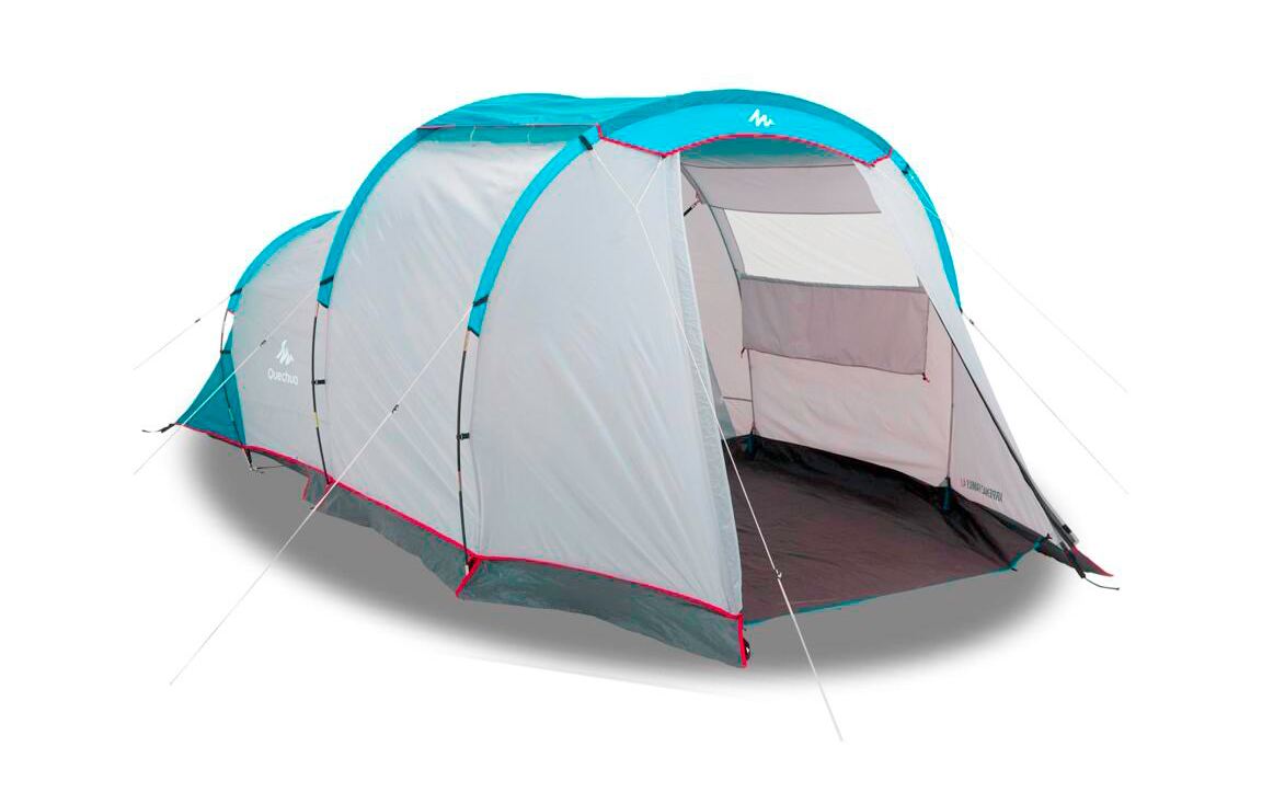 camping-tent-with-poles-arpenaz-41-4-person-1-bedroom 2
